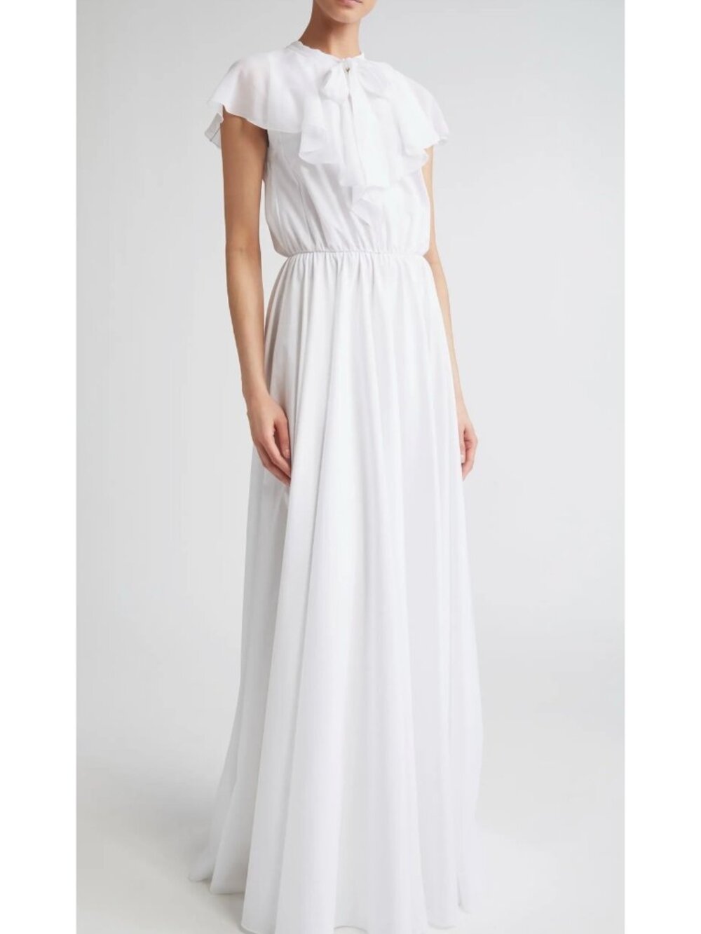 Giambattista Valli Flutter Overlay white Cotton Dress size IT 36 = US 0–2 (XS)